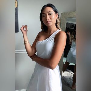 OUTDOOR VOICES One Shoulder Dress - Unlined - small